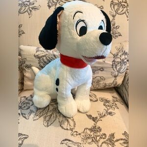 Disney Dalmatian Plush Toy Lucky 101 Dalmatians - White Black with Red Collar